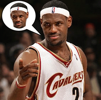 LeBron James likes to talk about himself.